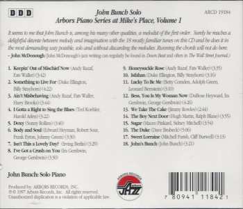 CD John Bunch: John Bunch Solo 