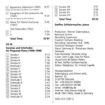 3CD John Cage: Complete Piano Music Vol. 1 - The Prepared Piano 1940-1952