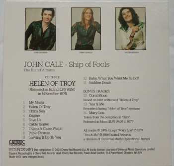 3CD/Coffret John Cale: Ship Of Fools (The Island Albums)
