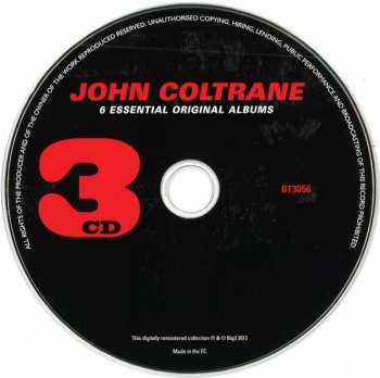 3CD John Coltrane: 6 Essential Original Albums