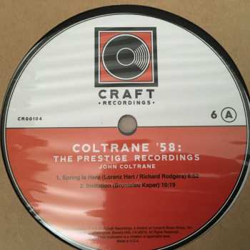 8LP/Coffret John Coltrane: Coltrane '58: The Prestige Recordings