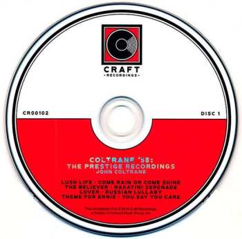 5CD/Coffret John Coltrane: Coltrane '58: The Prestige Recordings