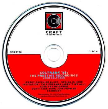 5CD/Coffret John Coltrane: Coltrane '58: The Prestige Recordings