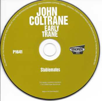 4CD/Coffret John Coltrane: Early Trane
