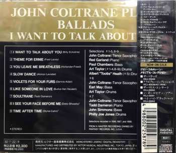 CD John Coltrane: John Coltrane Plays Ballads (I Want To Talk About You)