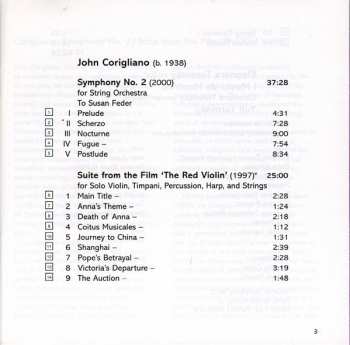 SACD John Corigliano: Symphony No. 2; Suite From "The Red Violin"