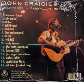 CD John Craigie: Greatest Hits... Just Kidding... Live - No Hits