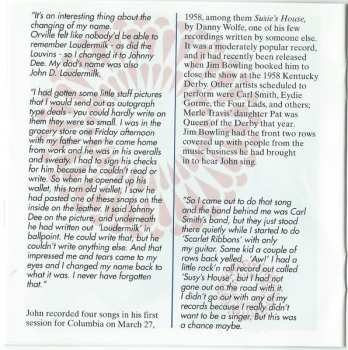 CD John D. Loudermilk: Sittin' In The Balcony