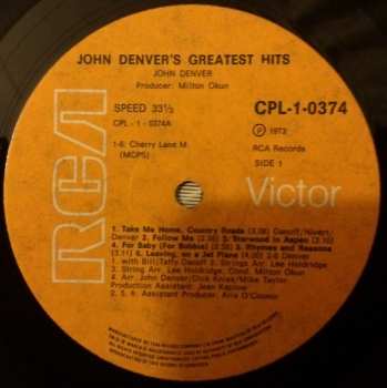LP John Denver: John Denver's Greatest Hits
