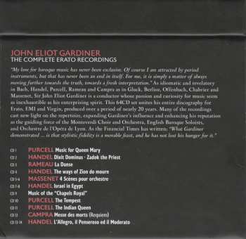 64CD/Coffret John Eliot Gardiner: The Complete Recordings On Erato