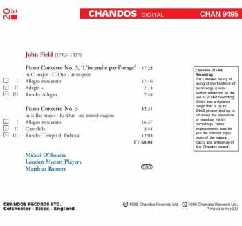 CD John Field: Piano Concertos Vol 3: No. 3 In E Flat Major / No. 5 In C Major 'L'Incendie Par L'Orage'