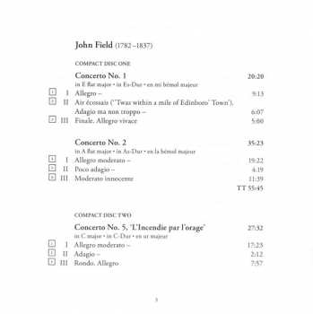 4CD/Coffret John Field: The Piano Concertos