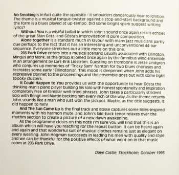 CD John Högman Quartet: 203 Park Drive