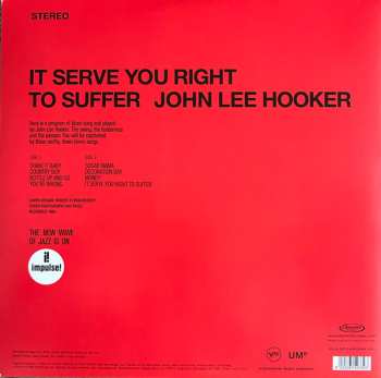 LP John Lee Hooker: It Serve You Right To Suffer CLR | LTD