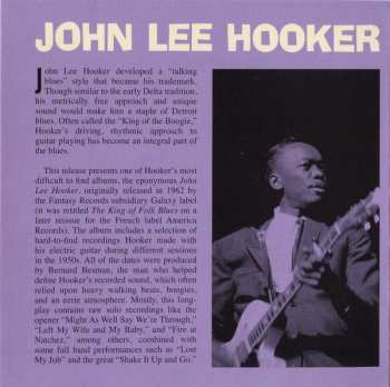 CD John Lee Hooker: John Lee Hooker (The Galaxy Album) LTD