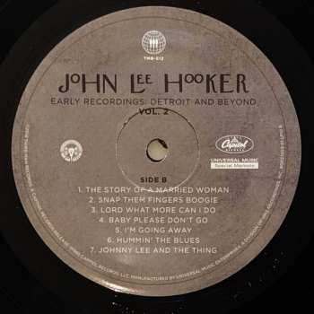 2LP John Lee Hooker: Early Recordings: Detroit And Beyond Vol. 2