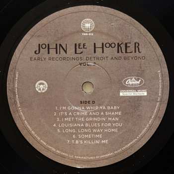 2LP John Lee Hooker: Early Recordings: Detroit And Beyond Vol. 2
