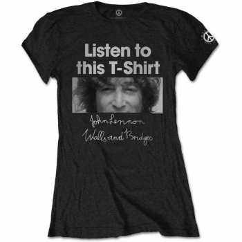 Marchandises John Lennon: Dámské Tričko Listen Lady  S