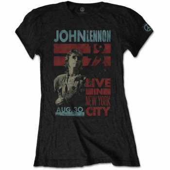 Merch John Lennon: Femmes T-shirt Live In Nyc 