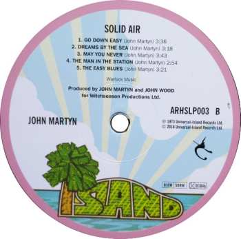 LP John Martyn: Solid Air LTD