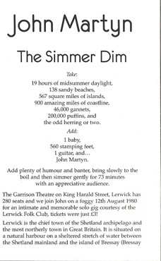 CD John Martyn: The Simmer Dim