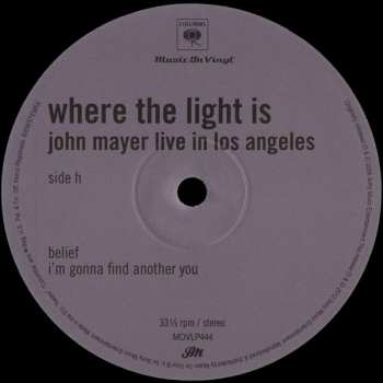 4LP/Coffret John Mayer: Where The Light Is: John Mayer Live In Los Angeles