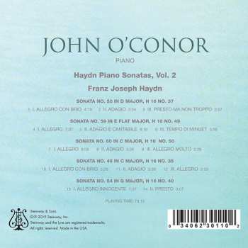 CD Joseph Haydn: Piano Sonatas, Vol. 2