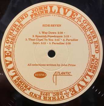 4LP/Coffret John Prine: Live At The Other End Dec. 1975 LTD
