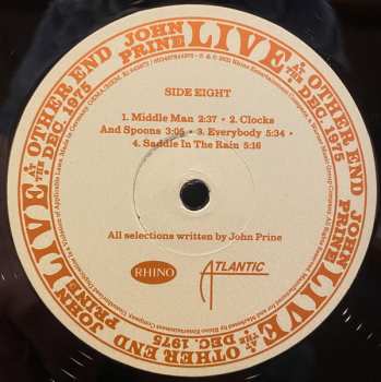 4LP/Coffret John Prine: Live At The Other End Dec. 1975 LTD