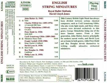 CD Roy Douglas: English String Miniatures
