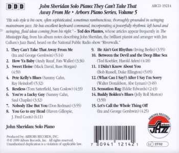 CD John Sheridan: They Can't Take That Away From Me