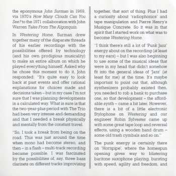 CD John Surman: Westering Home