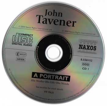 2CD John Tavener: A Portrait (His Works・His Life・His Words) LTD