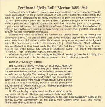2CD John Parker: The Complete Piano Works Of Jelly Roll Morton