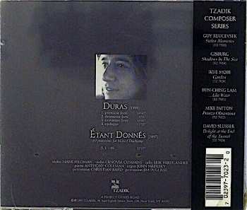CD John Zorn: Duras:Duchamp