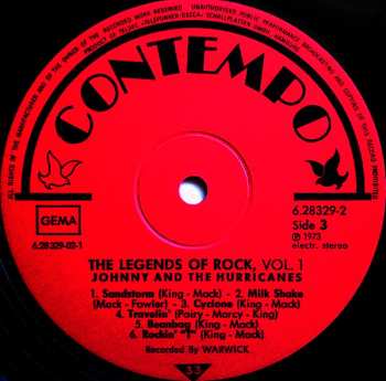 2LP Johnny And The Hurricanes: The Legends of Rock, Vol. 1