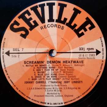 LP Johnny Carroll: Screamin' Demon Heatwave