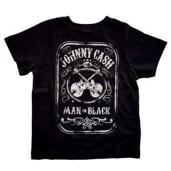 Merch Johnny Cash: Les enfants Toddler T-shirt Man In Black 