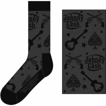 Merch Johnny Cash: Chaussettes à la cheville Guitars 'n Guns