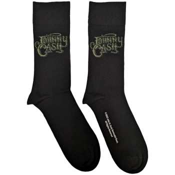 Merch Johnny Cash: Chaussettes à la cheville Text Logo Johnny Cash