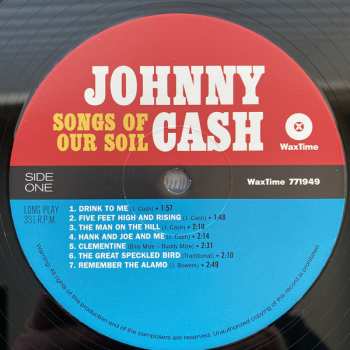 LP Johnny Cash: Songs Of Our Soil