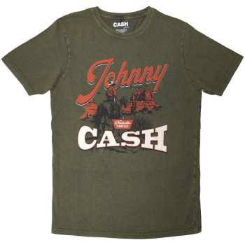 Merch Johnny Cash: Stone Wash T-shirt Desert Cowboy