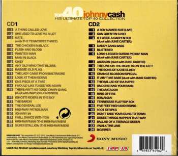 2CD Johnny Cash: Top 40 Johnny Cash (His Ultimate Top 40 Collection)