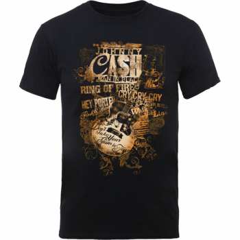 Merch Johnny Cash: T-shirt Guitar Song Titles 
