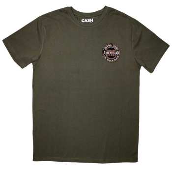 Marchandises Johnny Cash: Johnny Cash Unisex T-shirt: Mini American Rebel Logo (small) S