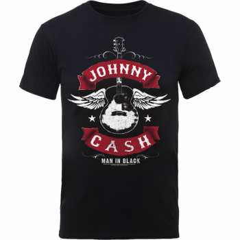 Merch Johnny Cash: T-shirt Winged Guitar 