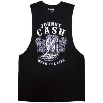 Merch Johnny Cash: Vest T-shirt Walk The Line Boots