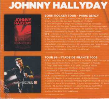 4CD/Coffret Johnny Hallyday: Born Rocker Tour - Paris Bercy / Tour 66 - Stade De France 2009 LTD