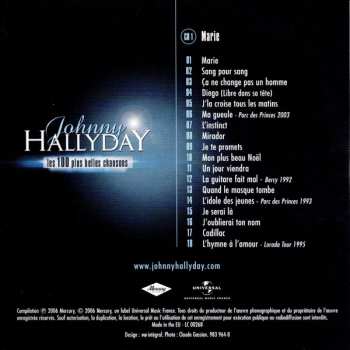5CD/Coffret Johnny Hallyday: L'album De Sa Vie