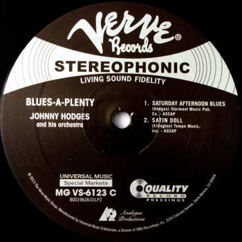 2LP Johnny Hodges: Blues A-Plenty LTD | NUM